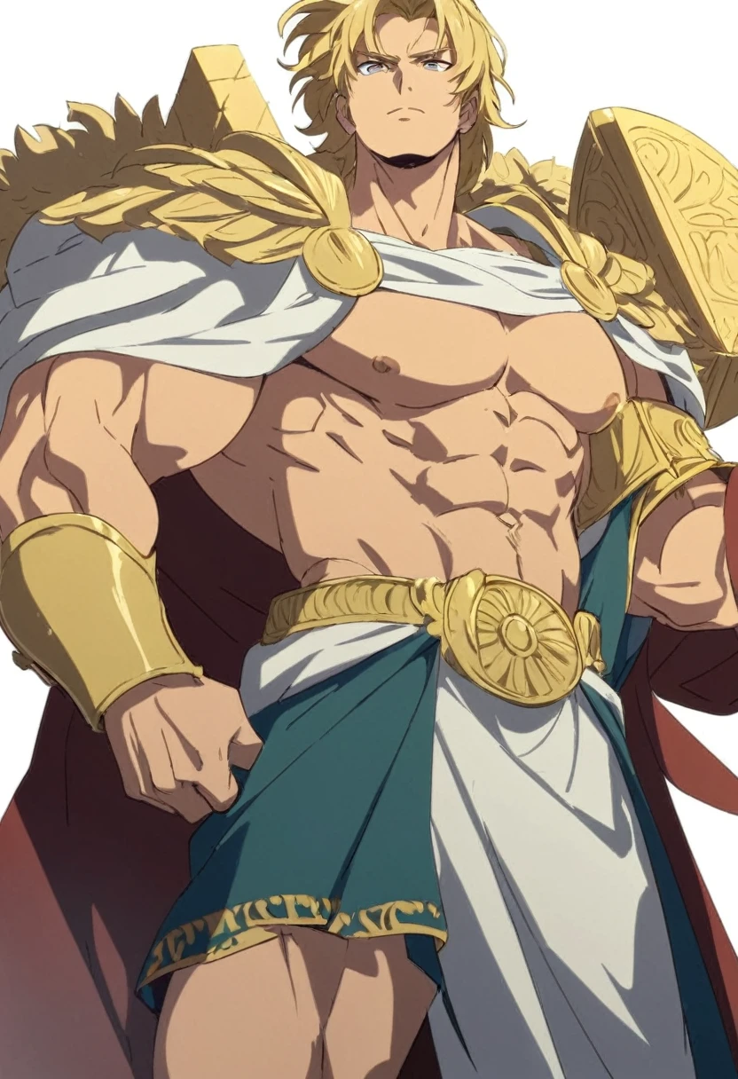 Ancient Romans,One Man,Robe,Are standing,Simple Background,Muscular,Meros,