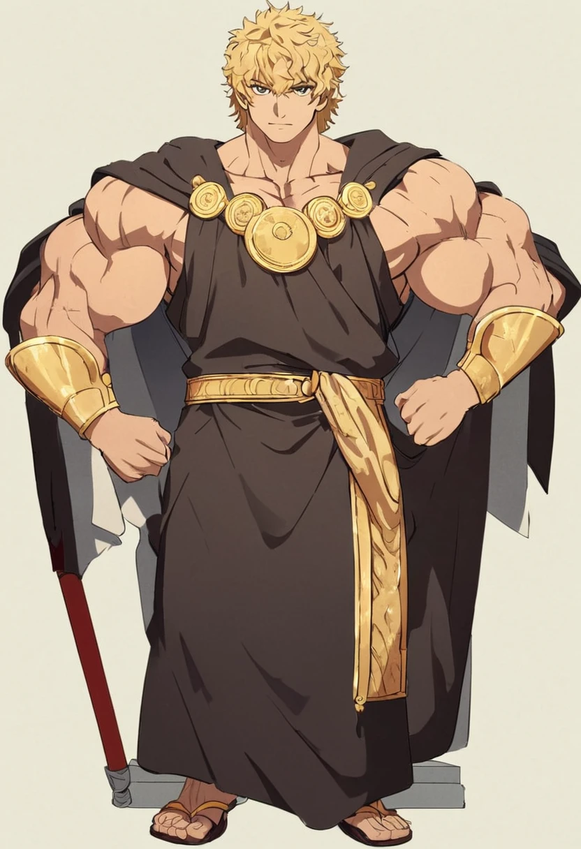 Ancient Romans,One Man,Robe,Are standing,Simple Background,Muscular,Meros,whole body,
