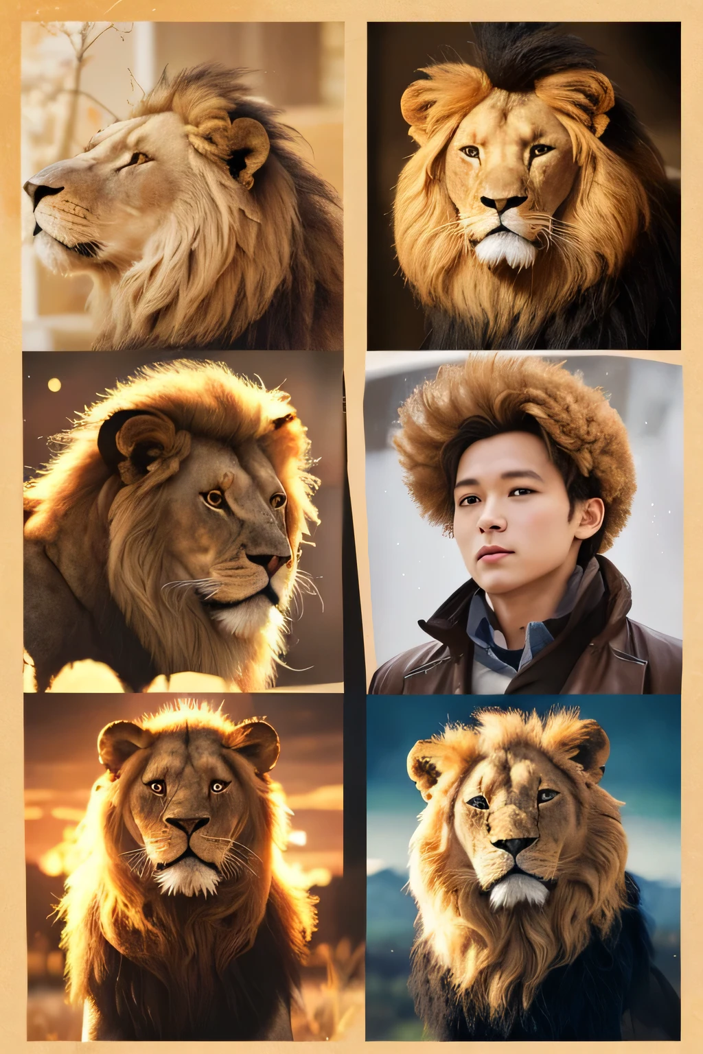 you、A genius AI artist。What are the characteristics of Cherubim?、A collection of four faces(human、lion、ox、eagle)and having four wings、2160p (4K) - 16:Draw a picture with 9。
