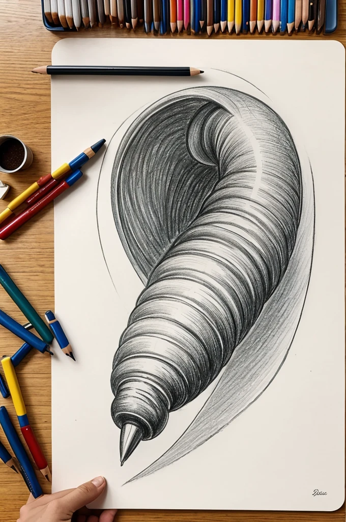 Drawing a huge cock 