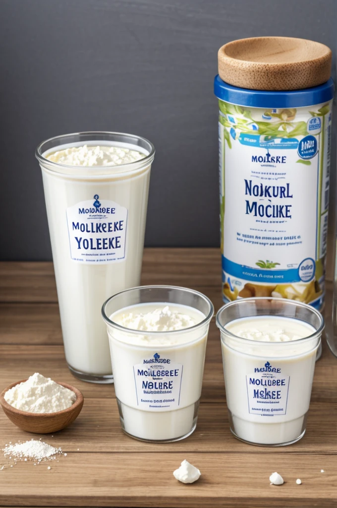 Molkerei brand packaged natural unsweetened yogurt