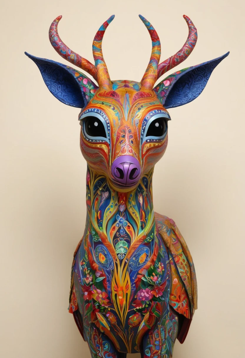 Le futur génie génétique intégrera les organismes vivants dans son artwork d’art, Covered by wildlife, flora. Alebrije, head of'artwork, hyper HD, Vue axonométrique, jungles. cyberpunk