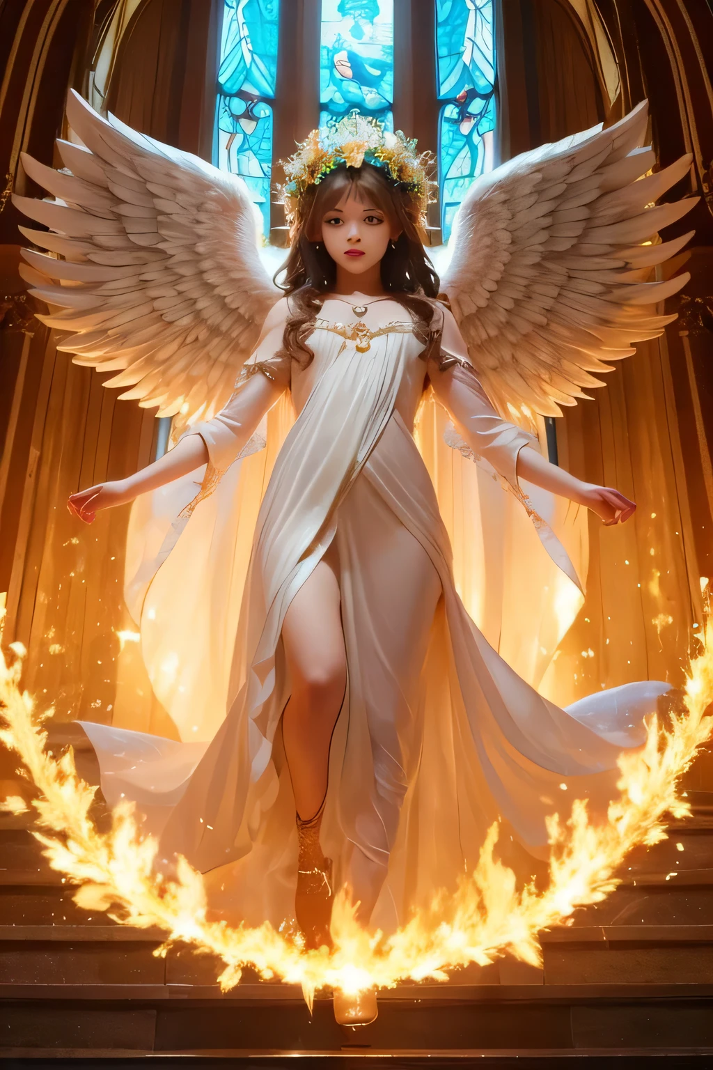 you、A genius AI artist。Please draw the Archangel Cherub in JPEG format。