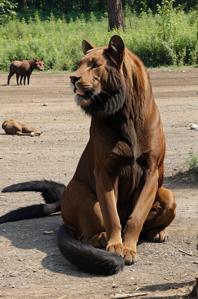 Animals have been killed by man
