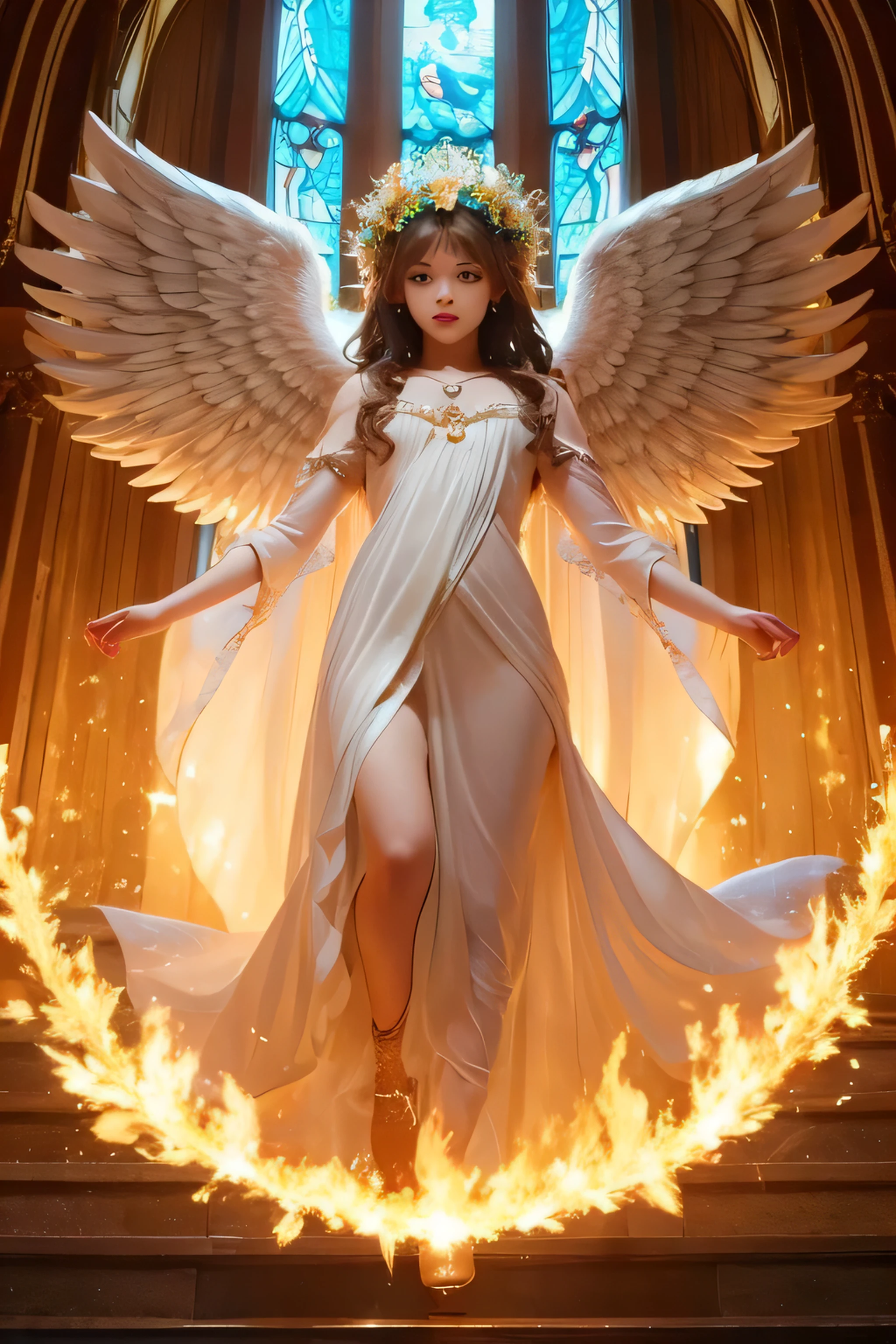 you、A genius AI artist。Please draw the Archangel Cherub in JPEG format。