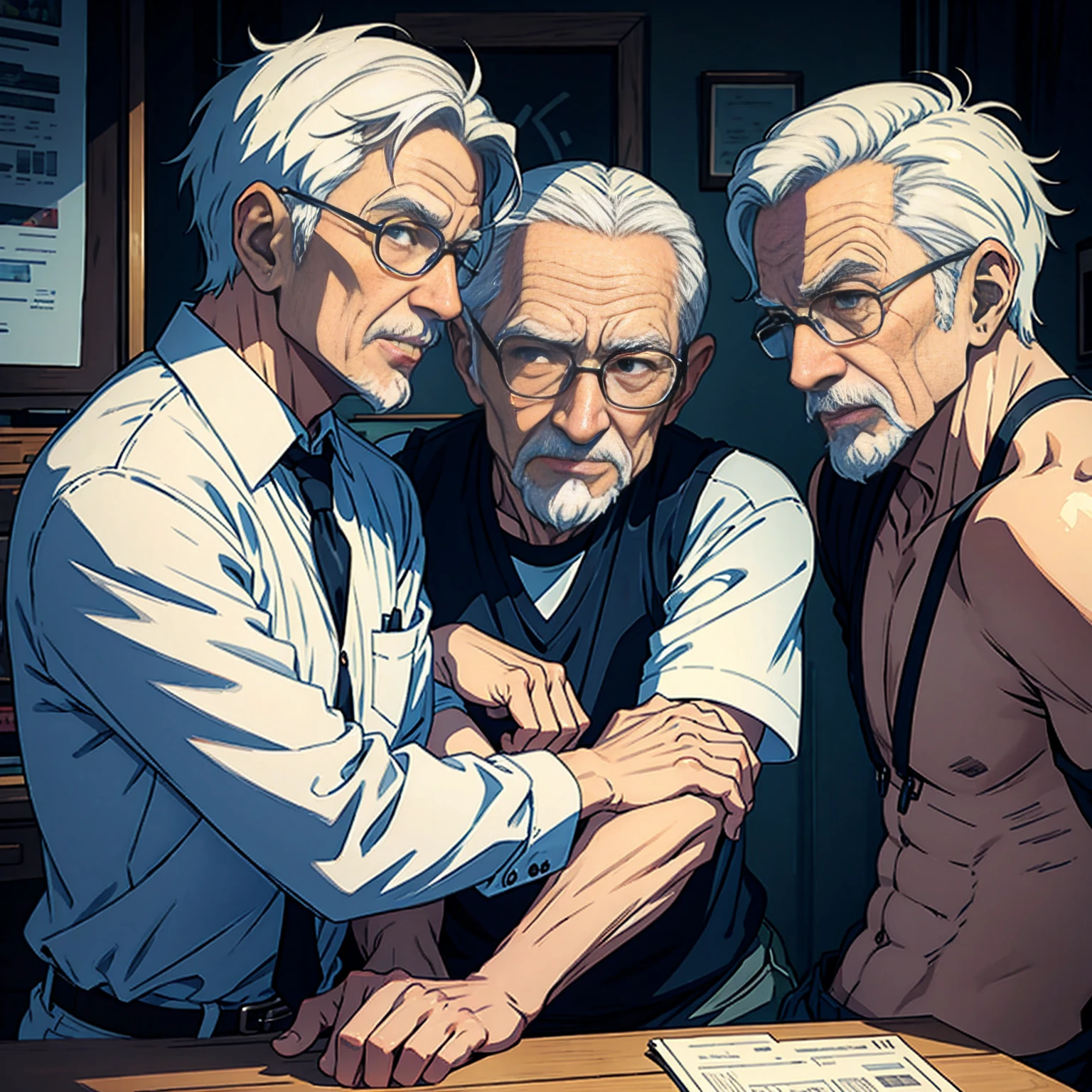 two old men, gay sex