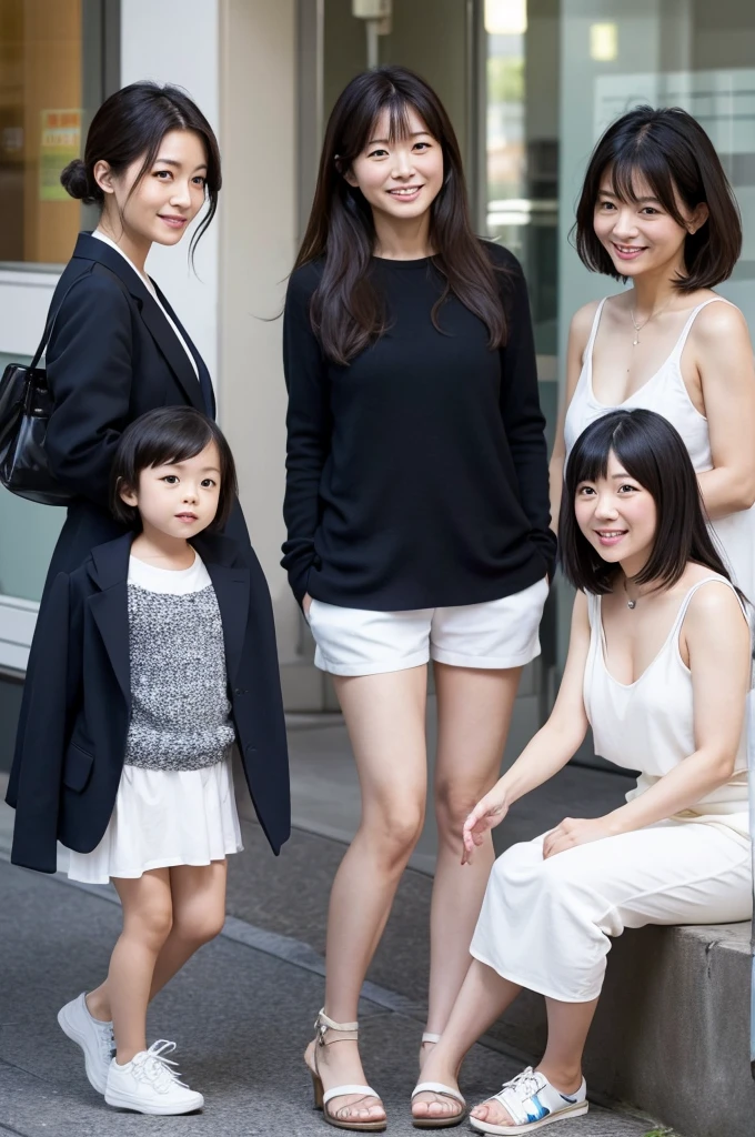 Wearing a camisole、Japan women in their 40s。Appearance looks young。There is some exposure。