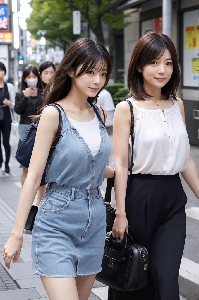 Wearing a camisole、Japan women in their 40s。Appearance looks young。There is some exposure。