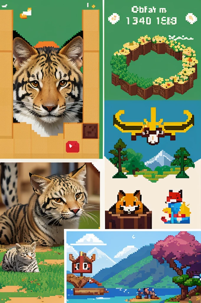 Pixel art animals
