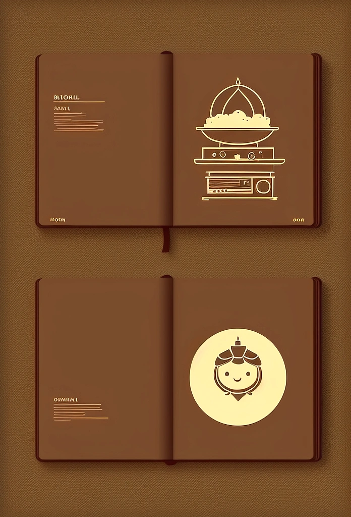 manual guide book,icon,function,rich menu icon, minimal ,cute style,earth tone