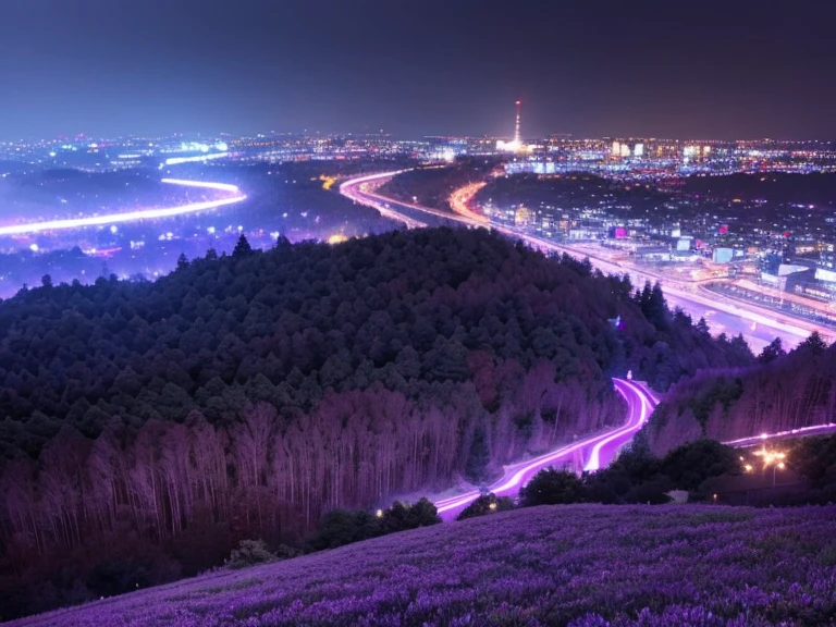 Different world、、rain、scenery、There are no people:1.3、Modern power plant、democracy、Purple light、Town、Pale white light、Black Haze、