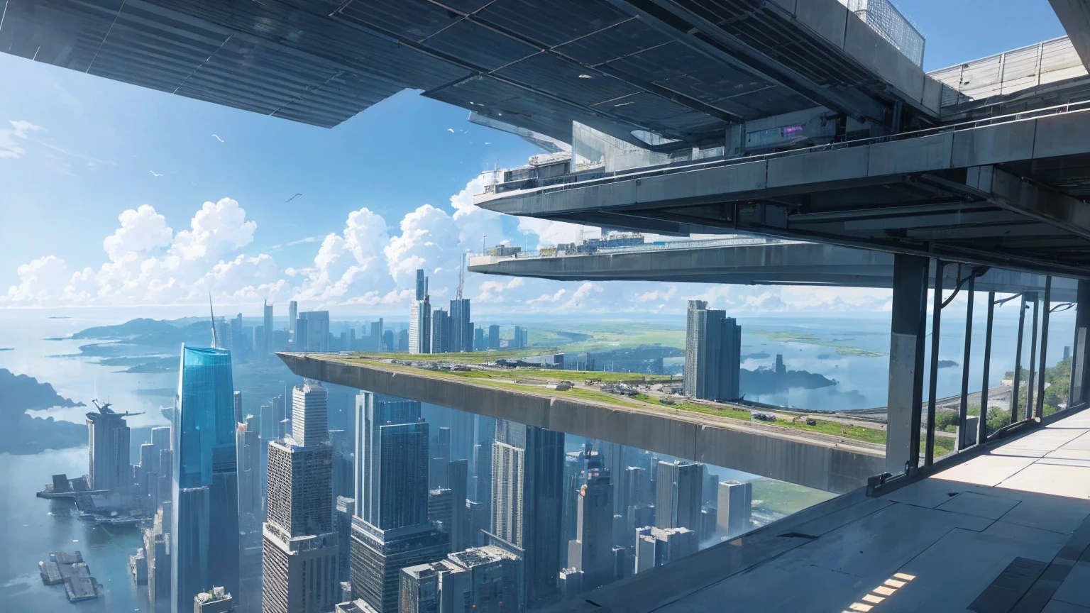 (Best quality,4K,8K,A high resolution,Masterpiece:1.2),Ultra-detailed,(Realistic,Photorealistic,photo-realistic:1.37),Futuristic floating city,Futuristic technology,Huge urban high-tech tablet platform,Airship,Floating in the sky,Futuristic city,Small airships around,High-tech hemispherical platform,Colorful lights,Advanced architecture,modernn architecture,skyscrapper,Access the cloud,Scenic beauty,view over city,Impressive design,Blend seamlessly with nature,energetic and vibrant atmosphere,Futuristic transportation system,Parking is suspended,Transparent path,Lush greenery,Sky gardens,cascading waterfalls,Magnificent skyline,reflections on the water,Sparkling river,Architectural innovation,futuristic skyscrapers,Transparent dome,The shape of the building is unusual,Elevated walkway,Impressive skyline,Glowing lights,Futuristic technology,Minimalist design,Scenic spots,Panoramic view,Cloud Piercing Tower,Vibrant colors,epic sunrise,epic sunset,Dazzling light display,magical ambiance,The future city,Urban Utopia,LuxuryLifestyle,Innovative energy,sustainable development,Smart city technology,Advanced infrastructure,Tranquil atmosphere,Nature and technology live in harmony,Awesome cityscape,Unprecedented urban planning,Architecture connects seamlessly with nature,High-tech metropolis,A cutting-edge engineering marvel,The future of urban living,Visionary architectural concept,Energy-efficient buildings,Harmony with the environment,A city floating above the clouds,Utopian dreams become reality,The possibilities are endless,State-of-the-art transportation network,Green energy integration,Innovative materials,Impressive holographic display,Advanced communication system,Breathtaking aerial view,Quiet and peaceful environment,Modernist aesthetics,Ethereal beauty