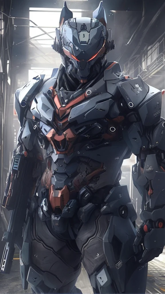 a drawing of a robot with a gun and a gun in his hand, nge, mecha suit, full body mecha suit, mecha armor, mecha plate armor, mobile suit, mecha human, mecha warrior, power armor, # mecha, anime mech armor, greek god in mecha style, white metal neocubism armor