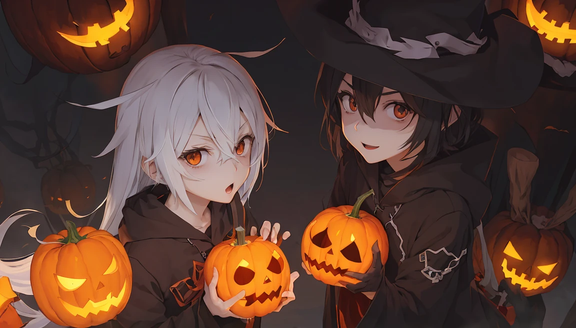 Jack O'Lantern、Anime illustration、Halloween