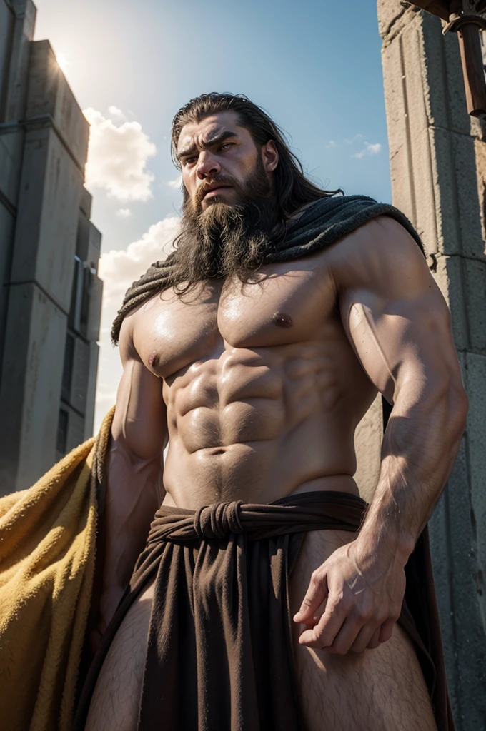 create an image of the giant Goliath from the Bible