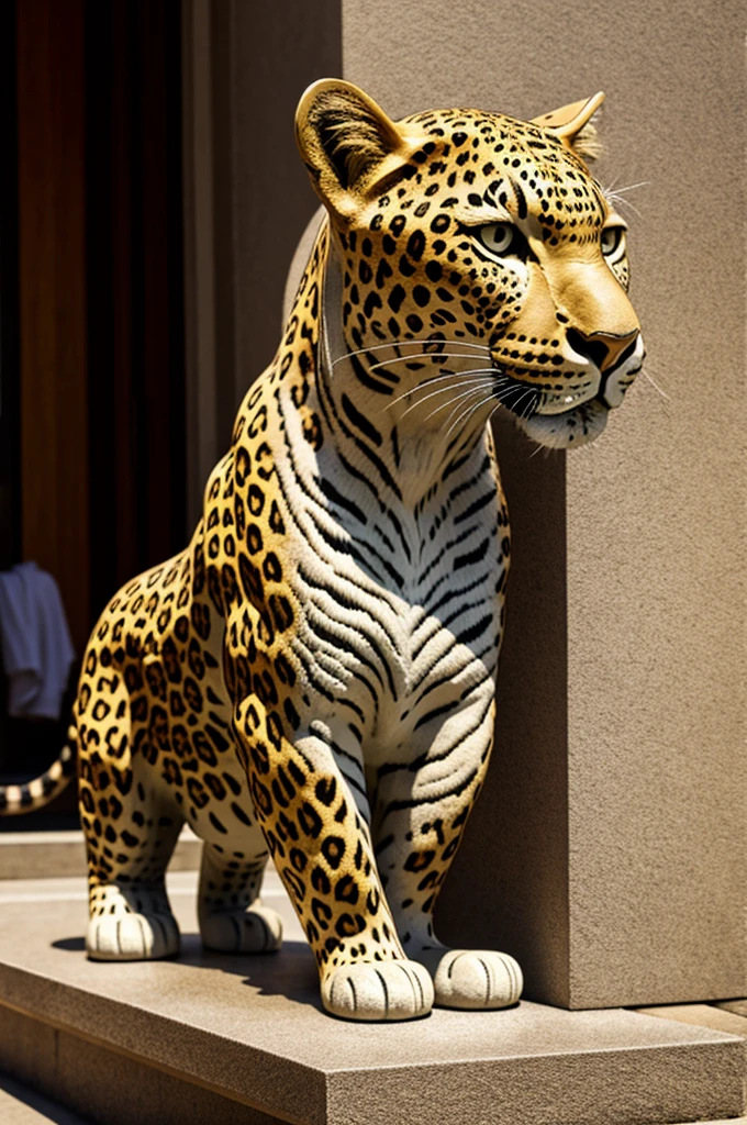 leopard statue