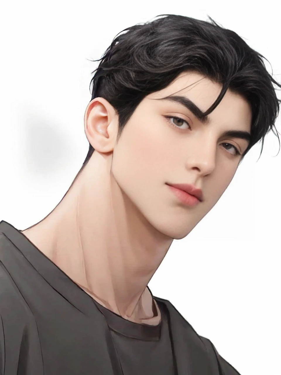 masterpiece, 1boy, adult, handsome, black hair, undercut hair, perfect face, detailed eyes and face, black eyes, clean shaved, muscular, capturing a rural atmosphere, dynamic lighting, unreal engine 5, hd picture