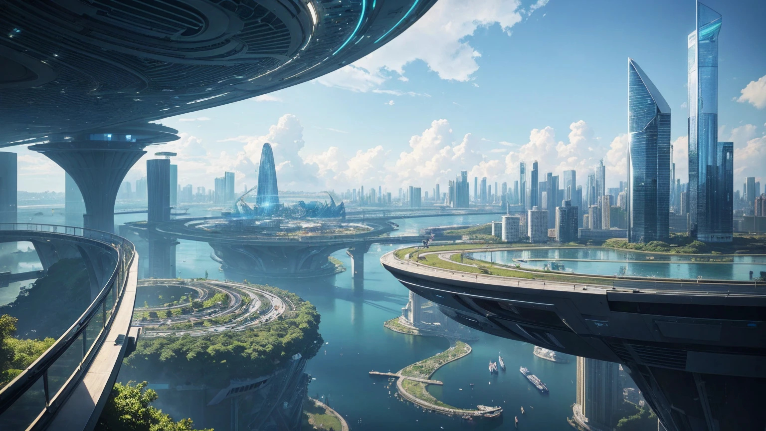 (Best quality,4K,8K,A high resolution,Masterpiece:1.2),Ultra-detailed,(Realistic,Photorealistic,photo-realistic:1.37),Futuristic floating city,Futuristic technology,Huge urban high-tech tablet platform,Airship,Floating in the sky,Futuristic city,Small airships around,High-tech hemispherical platform,Colorful lights,Advanced architecture,modernn architecture,skyscrapper,Access the cloud,Scenic beauty,view over city,Impressive design,Blend seamlessly with nature,energetic and vibrant atmosphere,Futuristic transportation system,Parking is suspended,Transparent path,Lush greenery,Sky gardens,cascading waterfalls,Magnificent skyline,reflections on the water,Sparkling river,Architectural innovation,futuristic skyscrapers,Transparent dome,The shape of the building is unusual,Elevated walkway,Impressive skyline,Glowing lights,Futuristic technology,Minimalist design,Scenic spots,Panoramic view,Cloud Piercing Tower,Vibrant colors,epic sunrise,epic sunset,Dazzling light display,magical ambiance,The future city,Urban Utopia,LuxuryLifestyle,Innovative energy,sustainable development,Smart city technology,Advanced infrastructure,Tranquil atmosphere,Nature and technology live in harmony,Awesome cityscape,Unprecedented urban planning,Architecture connects seamlessly with nature,High-tech metropolis,A cutting-edge engineering marvel,The future of urban living,Visionary architectural concept,Energy-efficient buildings,Harmony with the environment,A city floating above the clouds,Utopian dreams become reality,The possibilities are endless,State-of-the-art transportation network,Green energy integration,Innovative materials,Impressive holographic display,Advanced communication system,Breathtaking aerial view,Quiet and peaceful environment,Modernist aesthetics,Ethereal beauty