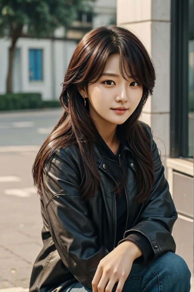 A woman similar to Lee Min ho from Stray Kids
