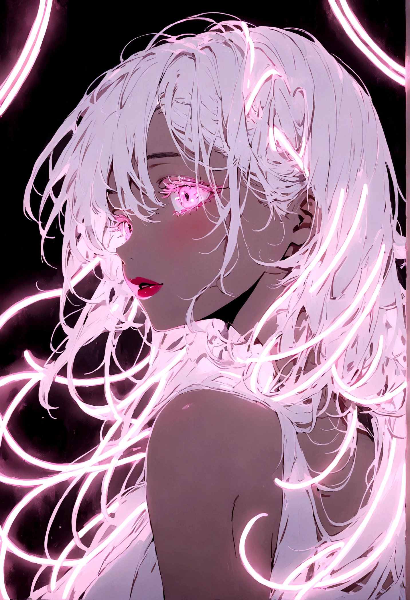 Neon lights for makeup girls