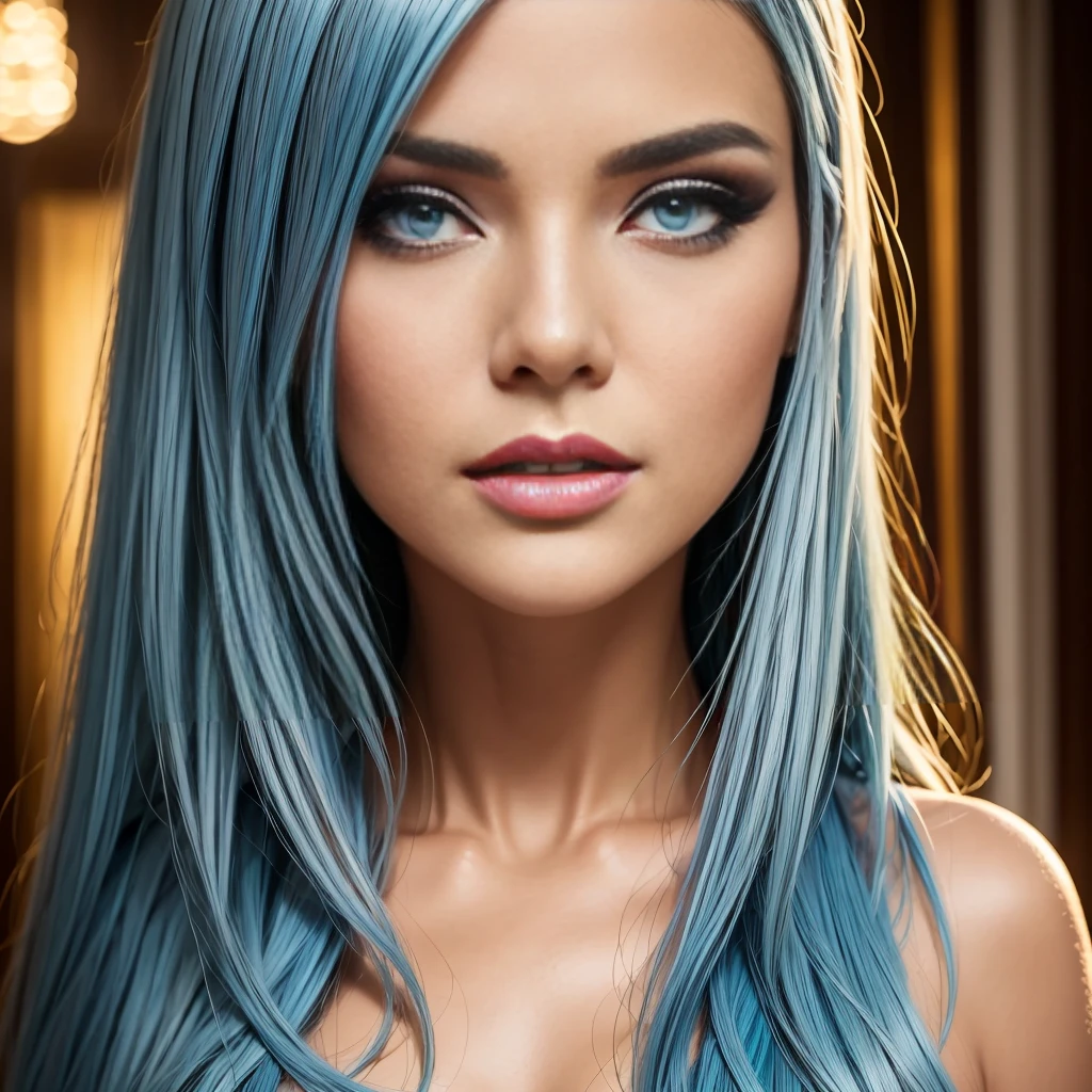 1girl, long light blue hair, beautiful detailed eyes, beautiful detailed lips, extremely detailed face, longeyelashes, dark blue , sitting in classroom, anime, realistic, photorealistic, photo-realistic:1.37, best quality,4k,8k,highres,masterpiece:1.2,ultra-detailed,(realistic,photorealistic,photo-realistic:1.37),HDR,UHD,studio lighting,ultra-fine painting,sharp focus,physically-based rendering,extreme detail description,professional,vivid colors,bokeh