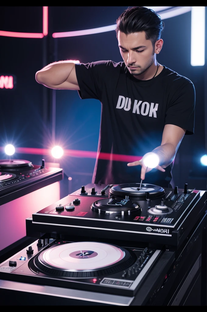 I would like to create a DJ image with a real photo of me