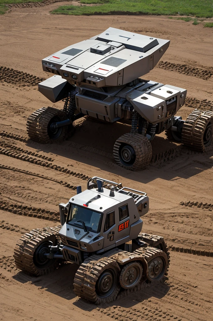 Robot play mud