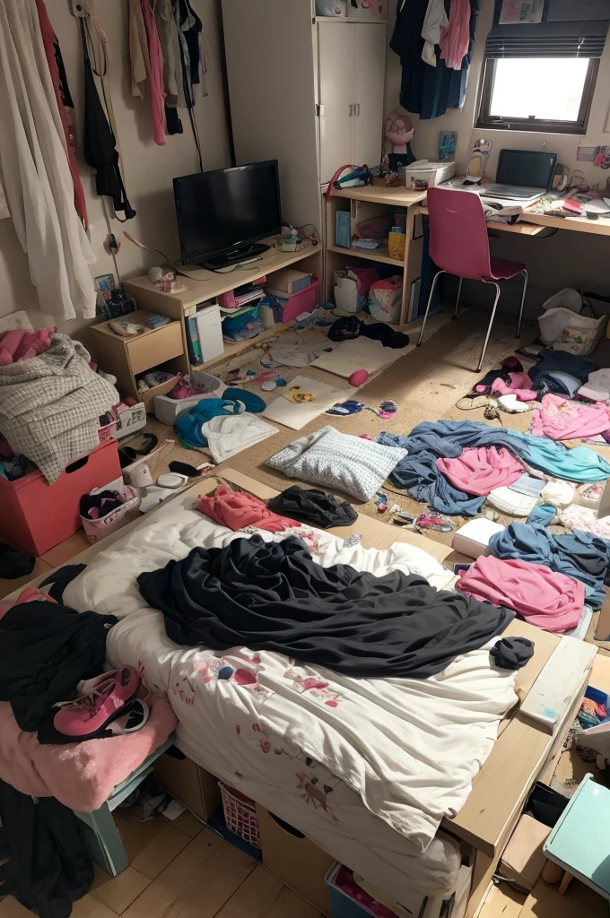anime , messy room