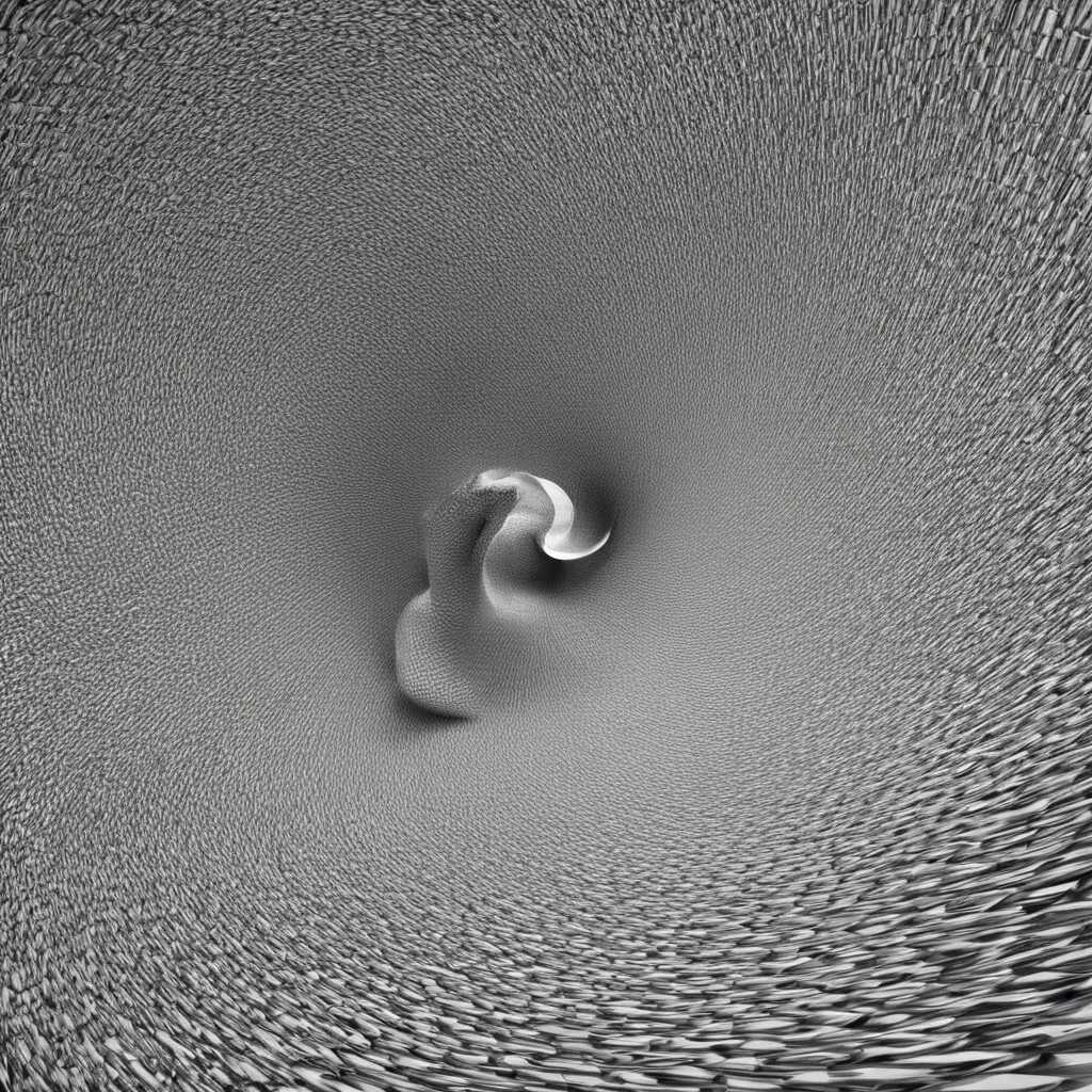 Auditory enjoyment, Black and white spiral,Precise human structure