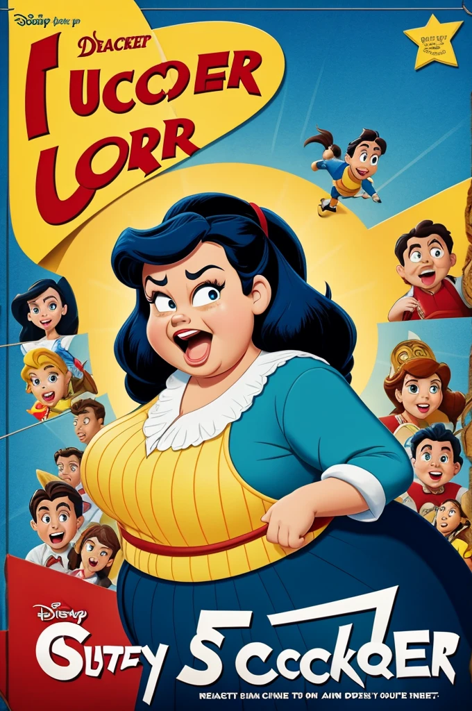 Disney movie poster called Score sucker with fat angry women teacher taking student score