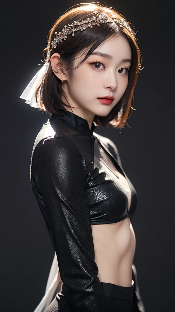 tmasterpiece,1 Chinese girl,realisticlying,8K UHD,high high quality,in the background bokeh,Delicate headdress, spider-man suit,Spidey,Clothes wrap around the whole body,Tight clothing,Abs contour,Short black hair,s the perfect face,shining face,Ultra-clear face,Elaborate Eyes,idoly, short hair