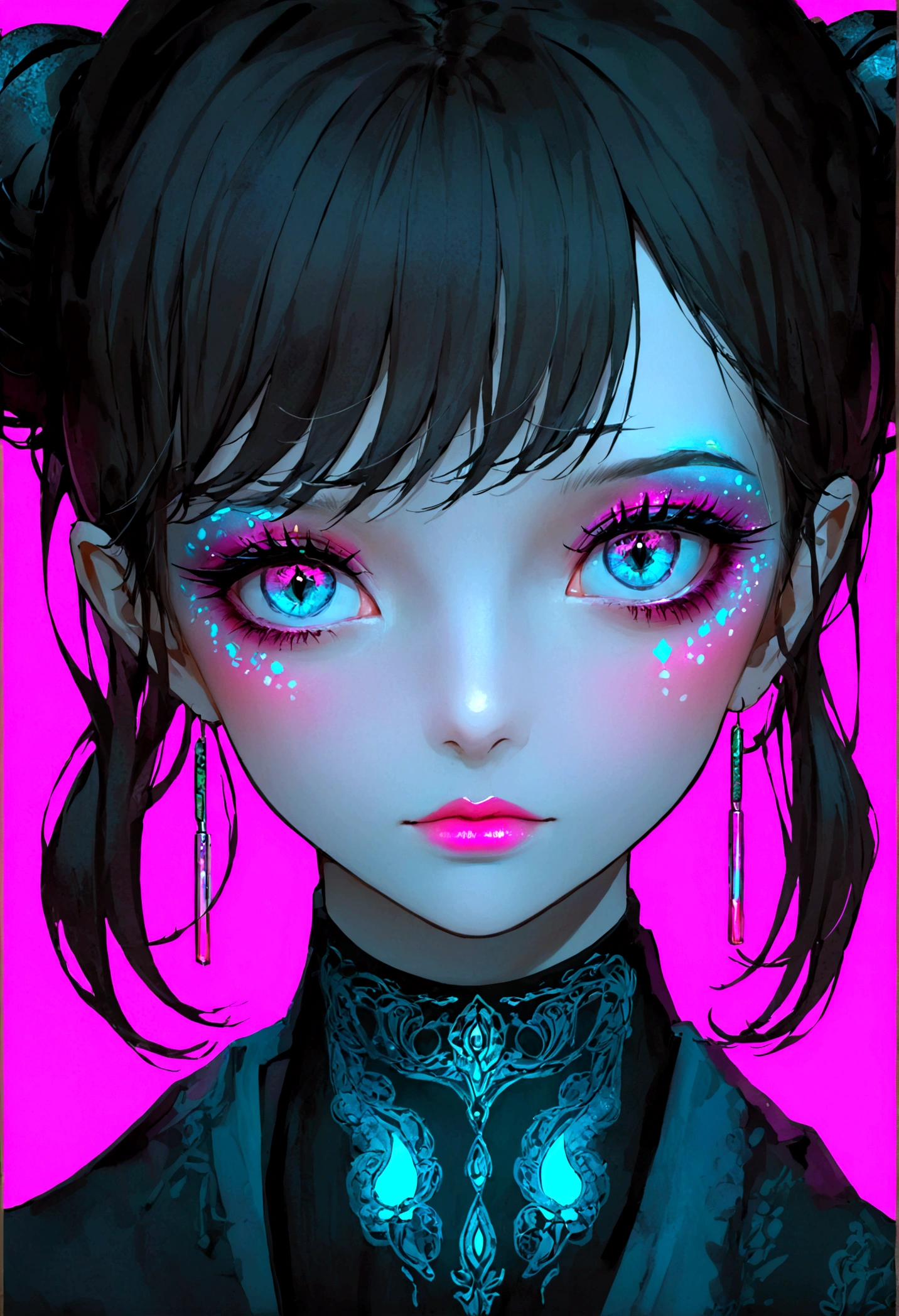 Neon lights for makeup girls