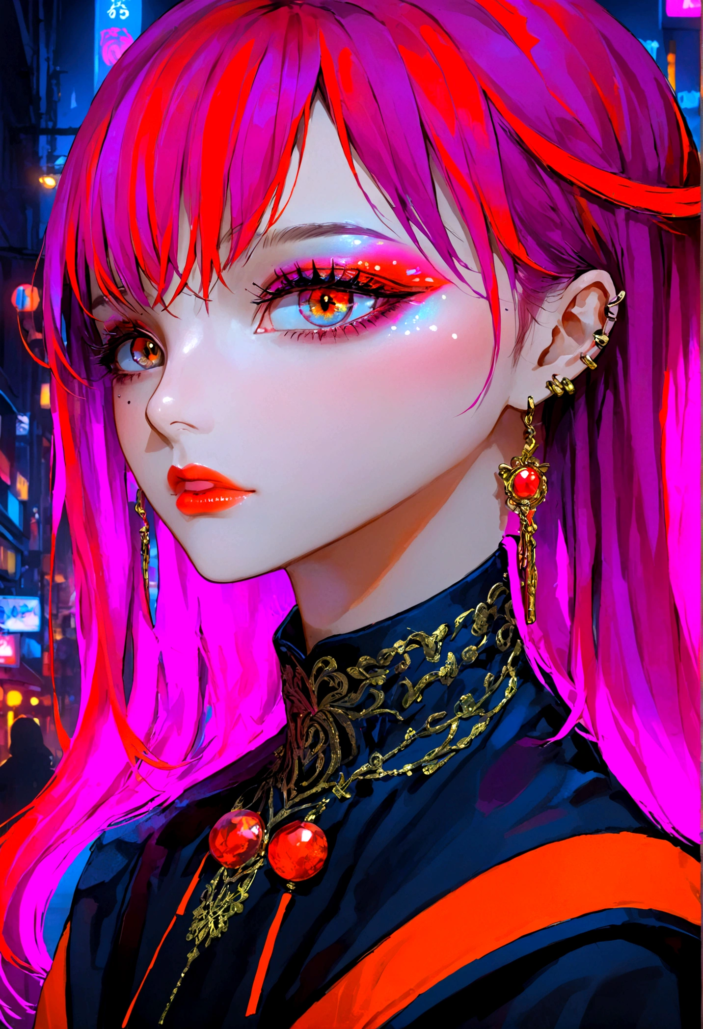 Neon lights for makeup girls