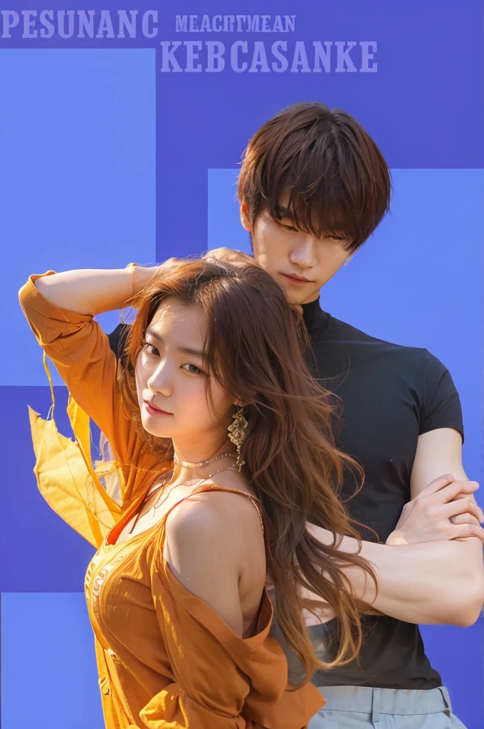 Korean man and woman in campus