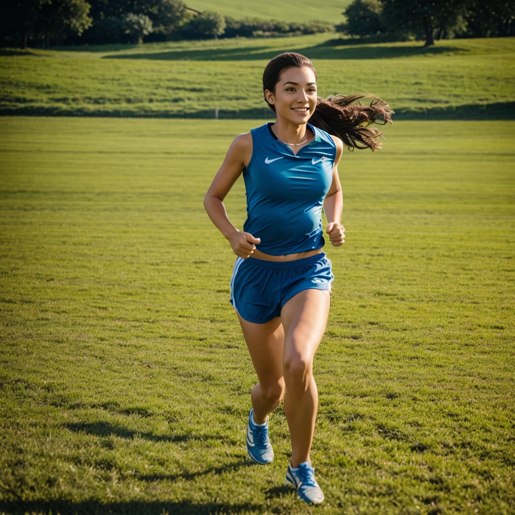 Brunette, athletic body, European, short shorts,Lycra,legs apart,,woman,