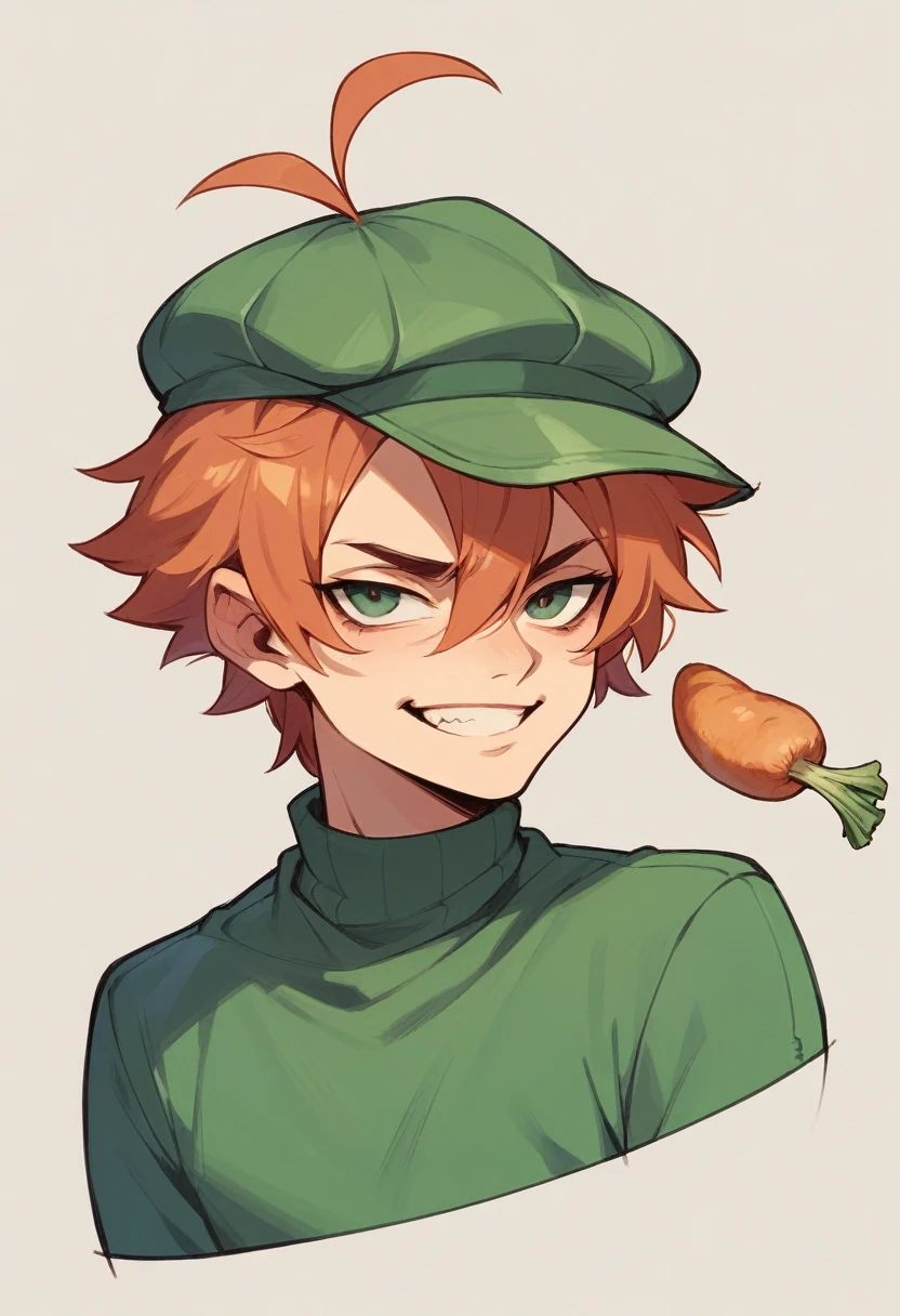 a potato with s smirk in the shape of posing with a posture having shrugged shouders