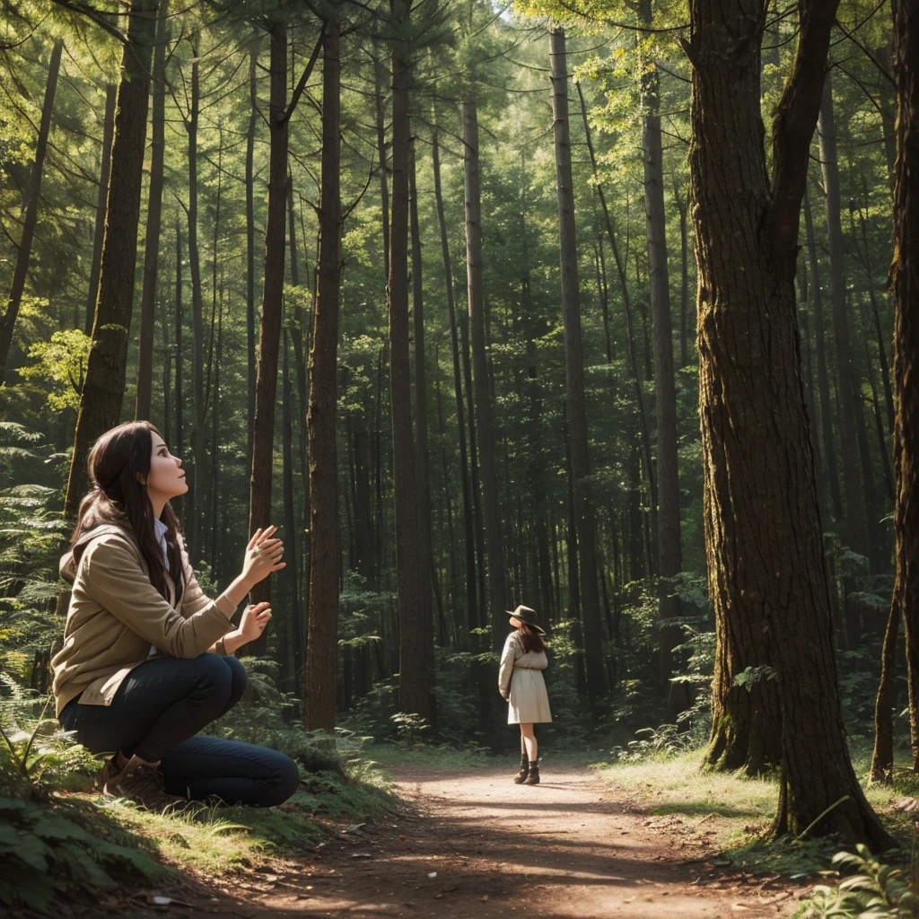 she found a friend in the forest who will convince her