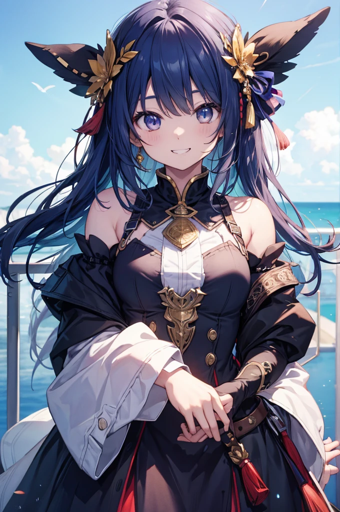 Concept Art、masterpiece、smile、Upper Body、high resolution、Grin