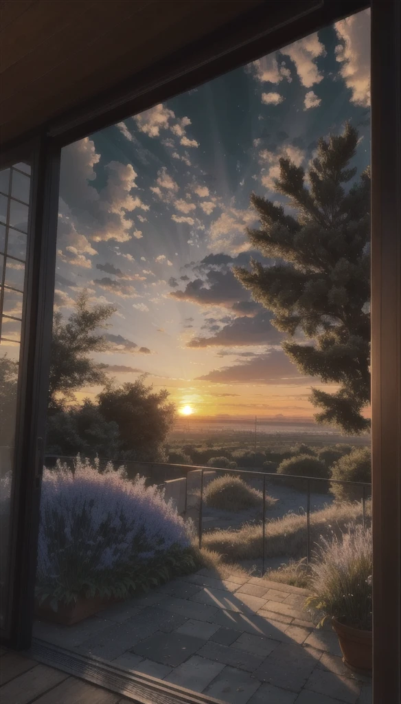 highres, imagination, (realistic), clear skies, composition, sunrise, (hdr:1.5), outdoors, intricate details,