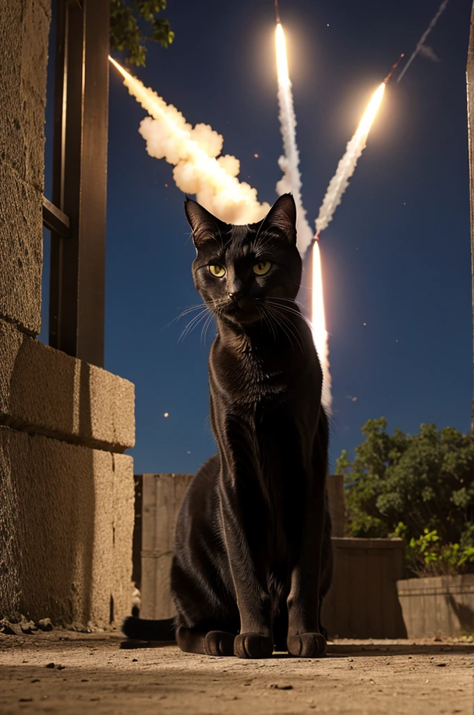 A cat with missile