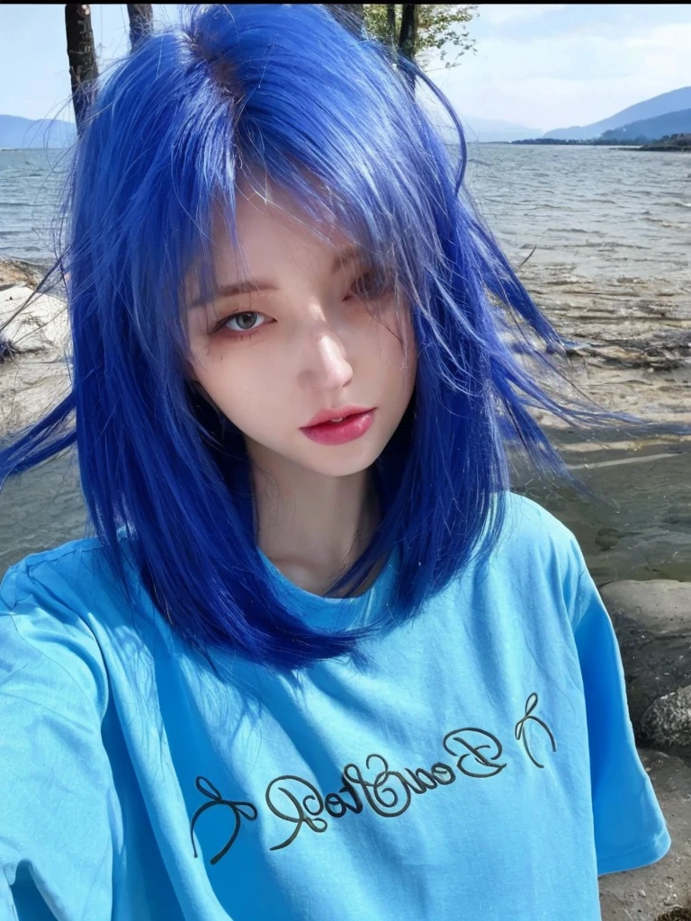 8K high quality,1 woman,Bright Orange Hair:1.5