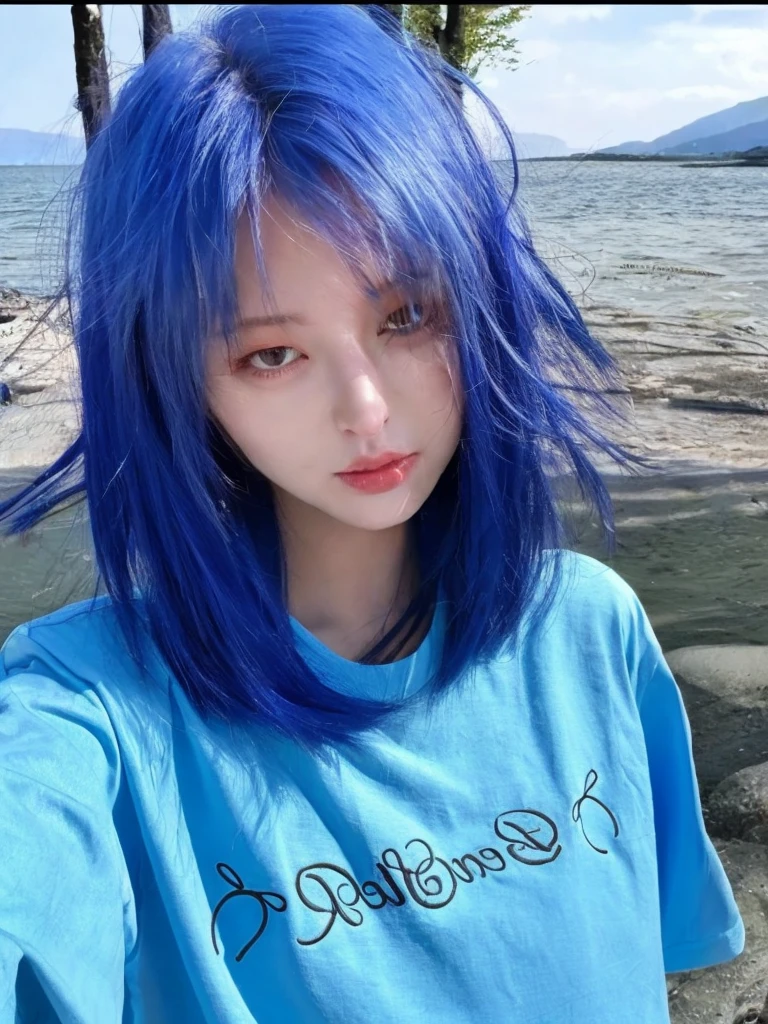 8K high quality,1 woman,Bright Orange Hair:1.5