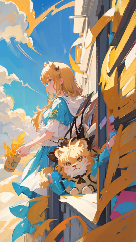 Lion、cute、girl