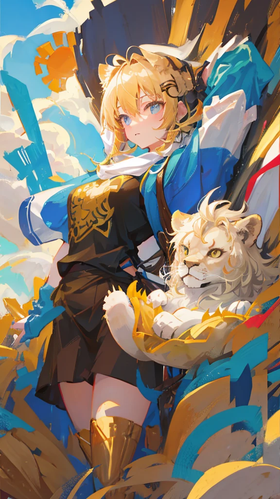 Lion、cute、girl