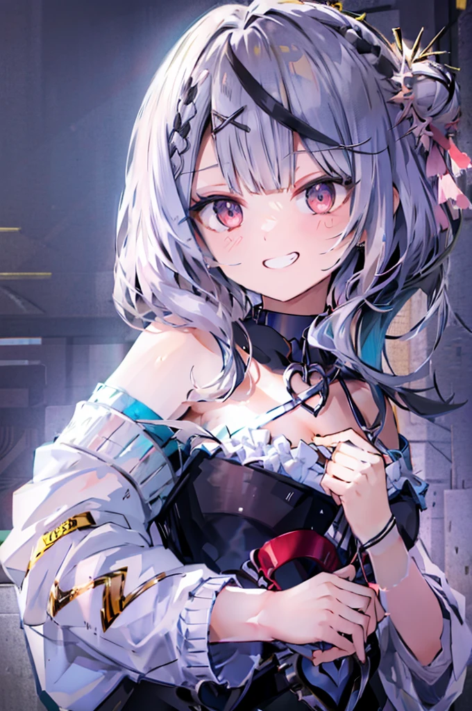 Concept Art、masterpiece、smile、Upper Body、high resolution、Grin