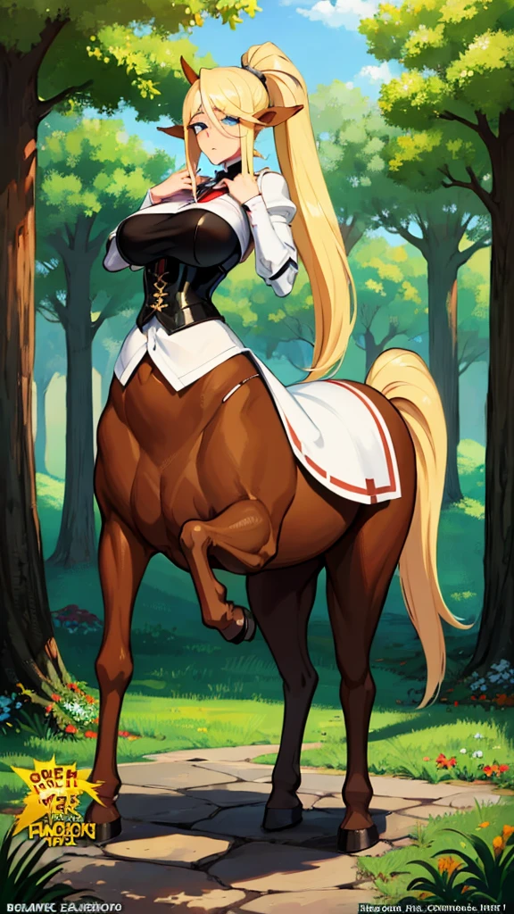 Anime centaur.1 girl. Cutie. Centaur girl. Half-human. Monster girl. Centaur. The girl is a horse. Blonde. Long hair. Hair ornament. Her hair is pulled back into a high ponytail. Blue eyes. Beautiful eyes. Perfect eyes. Expressive eyes. Ideal face. Face about to sneeze
Sneezing face. Beautiful nose. Snotty nose. After sneezing, long snot hangs from the nose. 16 years. Big breasts. Beautiful breasts. Girl knight. Centaur knight. She is ill. She got sick. She has allergies. She has a runny nose. Nasal mucus. She has snot. She wants to sneeze. She needs to sneeze. She has a strong, desperate urge to sneeze. She sneezes. She sneezes. Splashes of snot fly to the sides. Snot flows from the nose. She's on her period. Her crotch is bleeding. She has urinary incontinence. She wants to pee. She needs to pee.
She has a strong, desperate urge to pee. Hand on the aroma. Creaco squeezes his crotch. Trettperineum. She described. Urine pours onto the ground. In the middle of the forest. Ideal anatomical body. The lower part of the body is equine. Horse slender legs. Hooves instead of legs. White linen blouse. Light plate armor - corset. Skirt. No panties. Standing. Full height. Beautiful character design. Shiny skin. Whole body. NFS. Official art. Extremely detailed CG Unity 8k wallpaper. Ideal lighting. Ultra high resolution 4K. Super detailed 8K. A high resolution.
