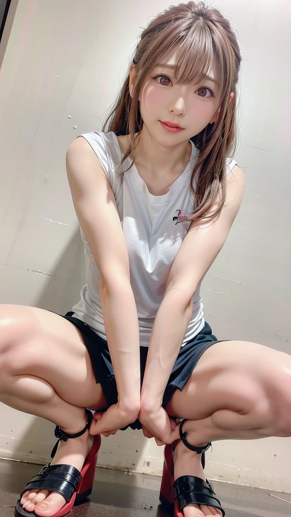 (Squatting and tiptoe, Spread your legs:1.3)