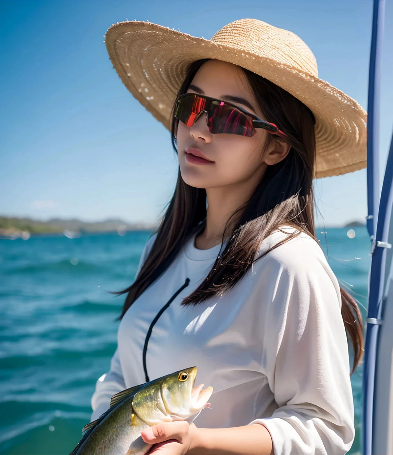 fishing,seaside,Boat,Blue sky