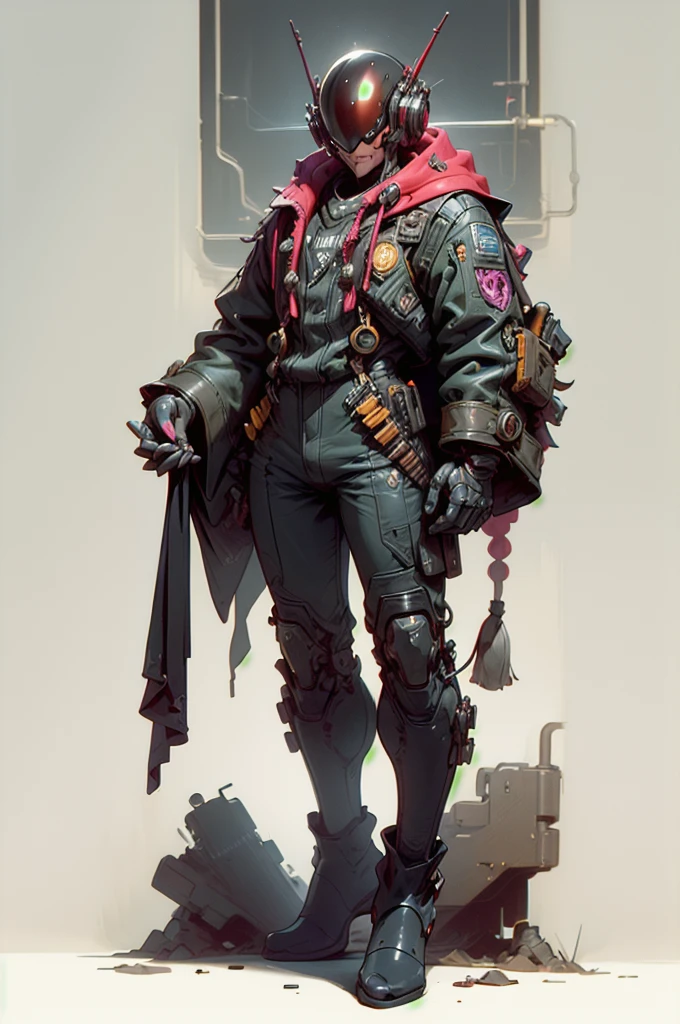 perfect proportions, anatomically correct, (head to toe: 2.0), (full body image: 2.0), solo, (Casshern: 1.6), extremely stylized, deviant art, masterpiece, highly detailed, detailed eyes, expressive detailed eyes, detailed pupils, futuristic, ((1980s scifi helmet)), ((biker helmet)), Rubber Gloss, (flightsuit:1.4), big boots, entire body image, full body shot, nvinkpunk, professional photograph of alexander_skarsgard, tassles, large beads, (large tassels), cyberpunk, inkpunk, paint platter, ink splatter, (action pose:1.0),