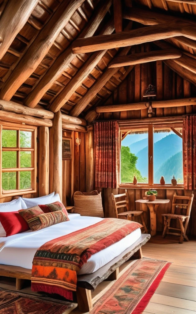 (Highest quality), masterpiece, Complex, High detail, Professional photos, 8K Ultra HD, Sharp focus, (Realistic photos:1.2),Show all on the book.Wooden hut